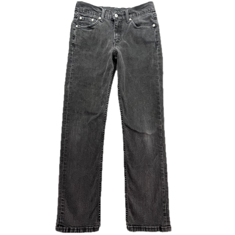 Levi Strauss 514 Mens Jeans Dark Gray Straight Fit W30 L32 Casual Denim